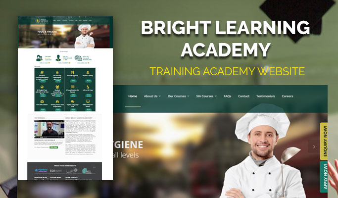 Training academy Website